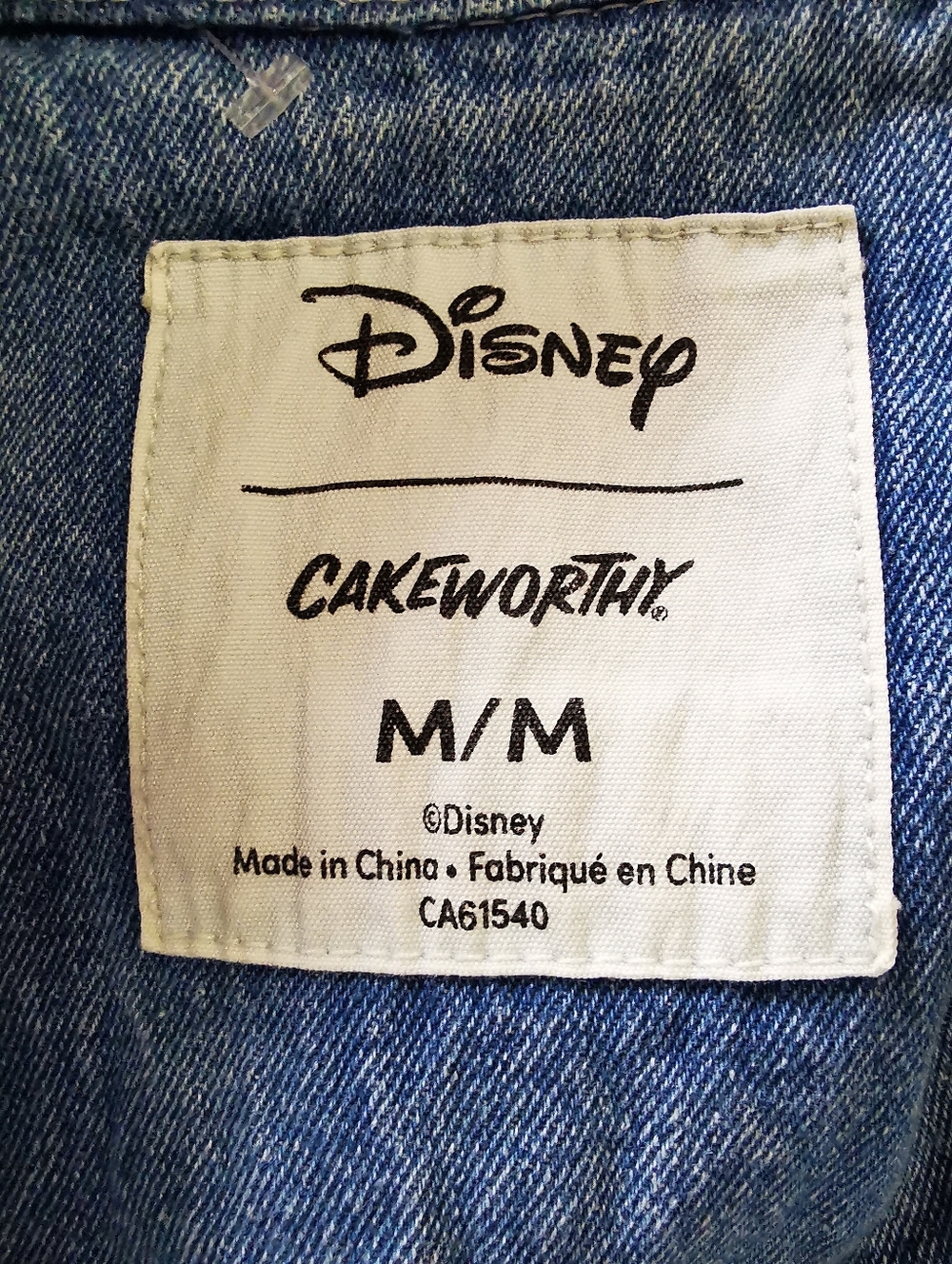 Disney x Cakeworthy Pinocchio 85th Anniversary Denim Jacket size M - Picture 9 of 10